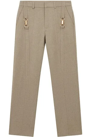 Stella McCartney Flanellhose mit Beschlägen
