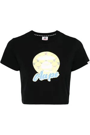 A Bathing Ape Cropped-T-Shirt mit Logo