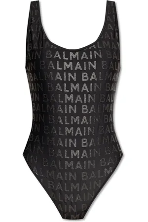 Balmain Badeanzug mit Logo-Print