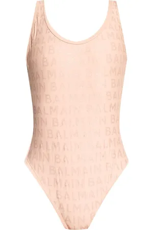 Balmain Badeanzug mit Logo-Print