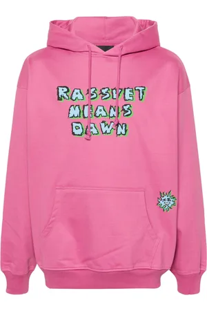 Rassvet Hoodie mit Slogan-Print