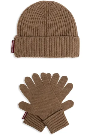 Dsquared2 Set aus Strickmütze und Handschuhen