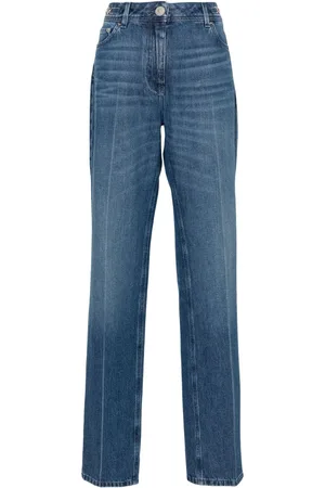 VERSACE Straight-Leg-Jeans mit Logo-Schild