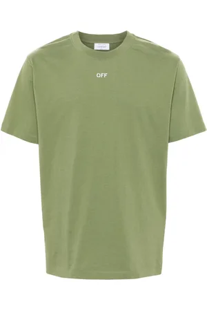 OFF-WHITE T-Shirt mit Pfeilstickerei
