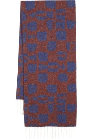 HENRIK VIBSKOV Schal mit Schachfiguren-Jacquard