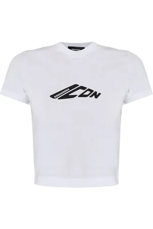 Dsquared2 Cropped-T-Shirt mit Logo-Print