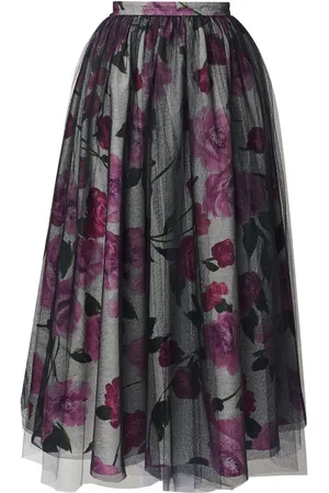Erdem Midirock mit blumigem Print