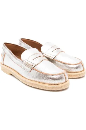 PèPè François Penny-Loafer im Metallic-Look