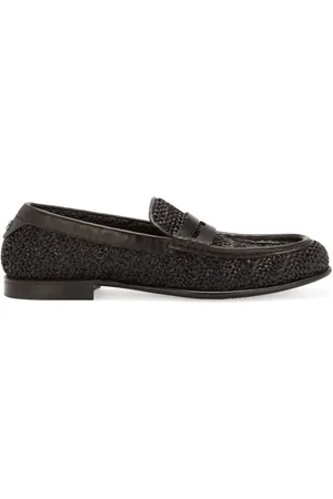 Dolce & Gabbana Penny-Loafer aus Bast