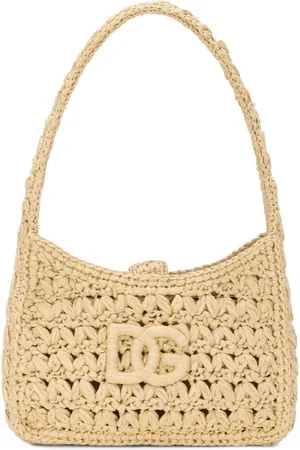Dolce & Gabbana 3.5 Schultertasche aus Bast