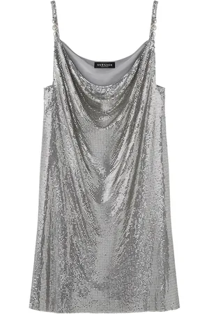 VERSACE Minikleid mit Wasserfallkragen