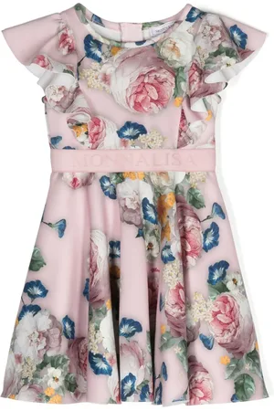 MONNALISA Ausgestelltes Kleid mit Blumen-Print
