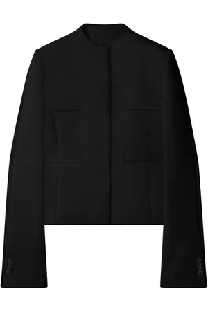 Courrèges Heritage Kreppjacke mit verdecktem Verschluss