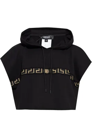 VERSACE Greca Border Cropped-Hoodie