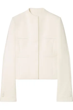 Courrèges Heritage Kreppjacke mit verdecktem Verschluss