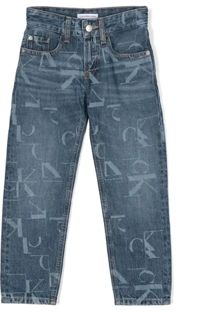 Calvin Klein Halbhohe Straight-Leg-Jeans