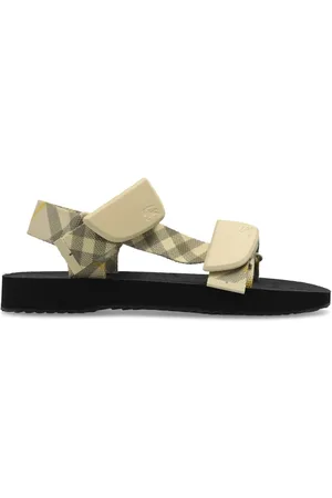 Burberry Check Trek Sandalen mit Doppelriemen