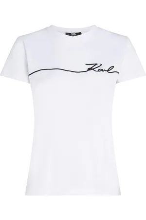 Karl Lagerfeld T-Shirt mit Logo-Stickerei