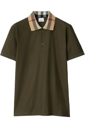 Burberry Poloshirt mit kariertem Kragen
