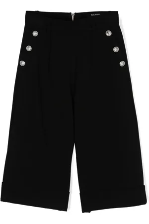 Balmain Weite Hose mit Bundfalten