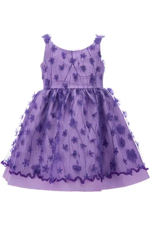 Tulleen Ravine Kleid mit Blumenapplikation