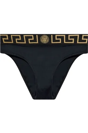 VERSACE Bikinihöschen mit Logo-Bund