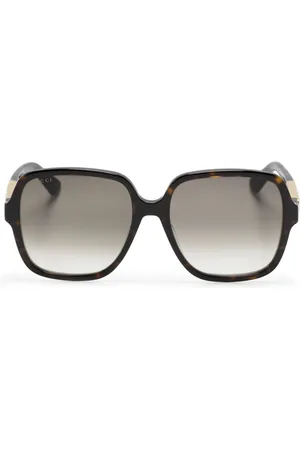 Gucci Eckige Sonnenbrille im Oversized-Look