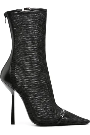 Saint Laurent Spitze Oxalis Mesh-Stiefel 115mm