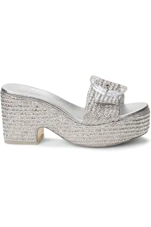 Cult Gaia Cleia Mules 80mm