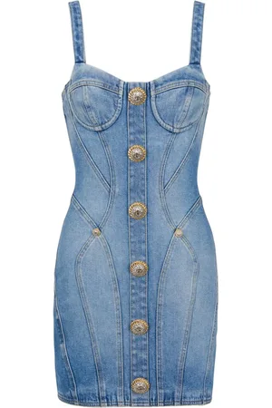 Balmain Minikleid aus Denim