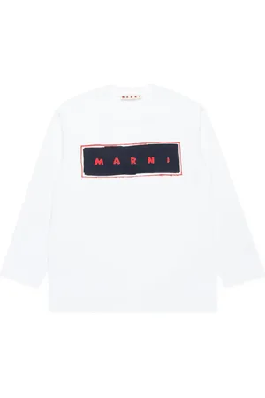 Marni Langärmeliges Hemd mit Logo-Print