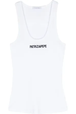 Patrizia Pepe Oberteil mit Logo-Stickerei