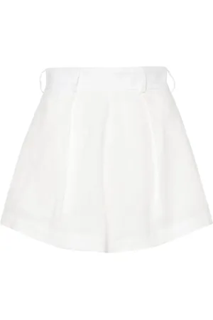 Ana Radu Leinenshorts mit hohem Bund