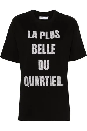 LOULOU T-Shirt mit Glitzer-Print