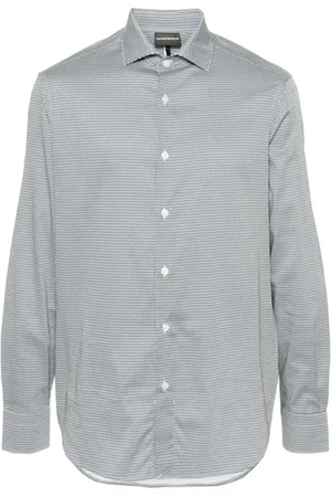 Emporio Armani Hemd mit Wellen-Print