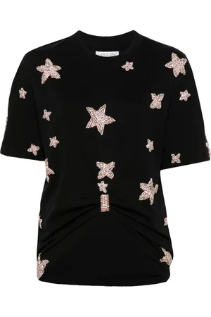 LOULOU T-Shirt mit Kristallen