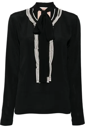 Nº21 Schluppenbluse aus Twill