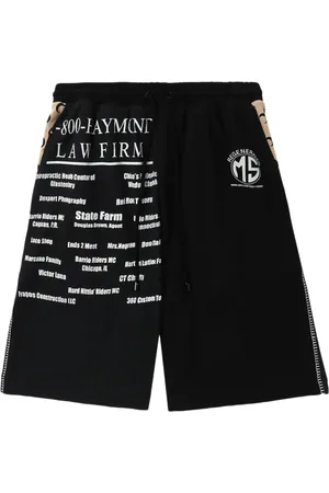 Marine Serre Joggingshorts mit Text-Print
