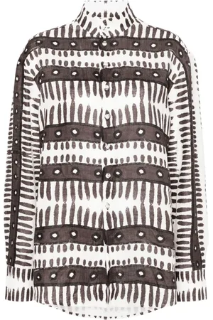 Maison La Plage Kenya Hemd mit abstraktem Print