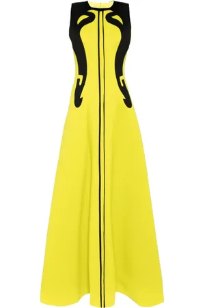 Saiid Kobeisy Neopren-Abendkleid mit Einsätzen
