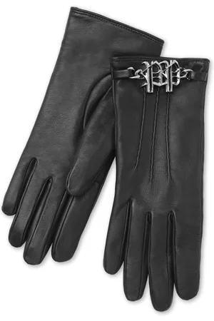 Philipp Plein Handschuhe mit Logo-Schild