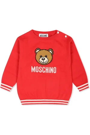 Moschino Intarsien-Pullover mit Logo