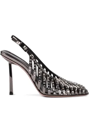 LE SILLA Cage Pumps mit Kristallen