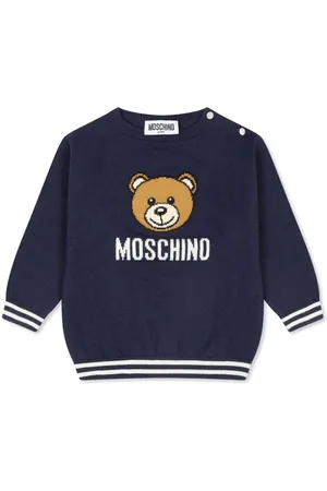 Moschino Intarsien-Pullover mit Logo