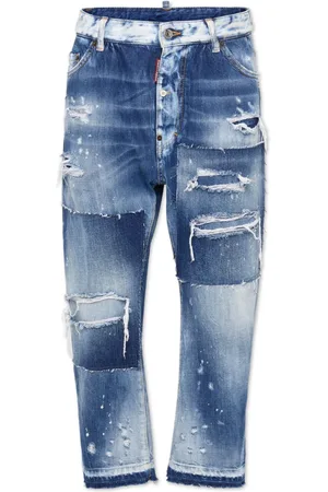 Dsquared2 Cropped-Jeans im Patchwork-Look