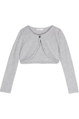MONNALISA Cropped-Cardigan mit Herzanhänger