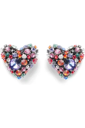 AREA Cluster Heart Ohrringe mit Kristallen