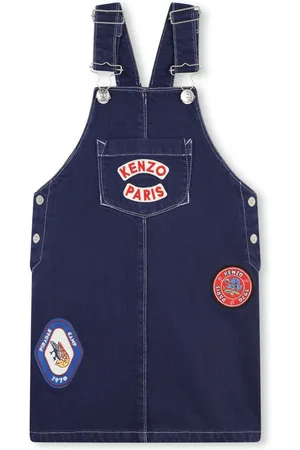 Kenzo Jeanskleid mit Logo-Applikation