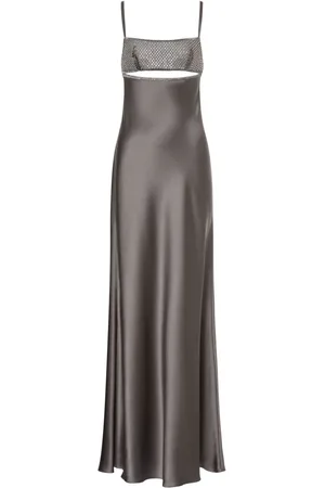 Alberta Ferretti Kristallverziertes Abendkleid