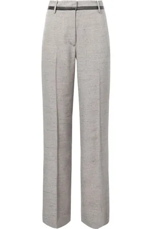 Proenza Schouler Melierte Aiden Hose mit weitem Bein